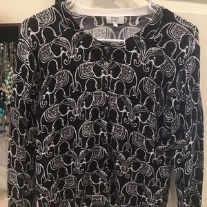 Crown & Ivy Medium Elephant Cardigan